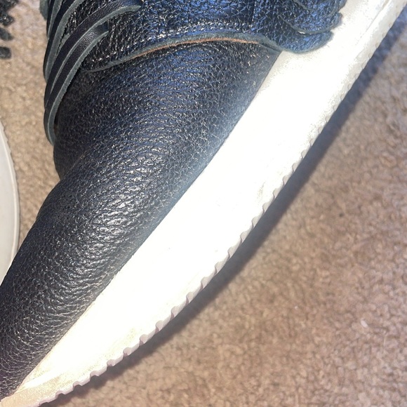 Esseutesse black and white leather sneakers size 38 - Picture 11 of 14